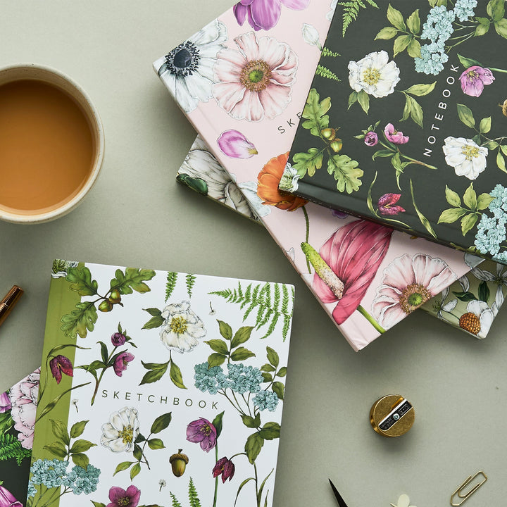 Floral Brights - Hardback Sketchbook (A5)