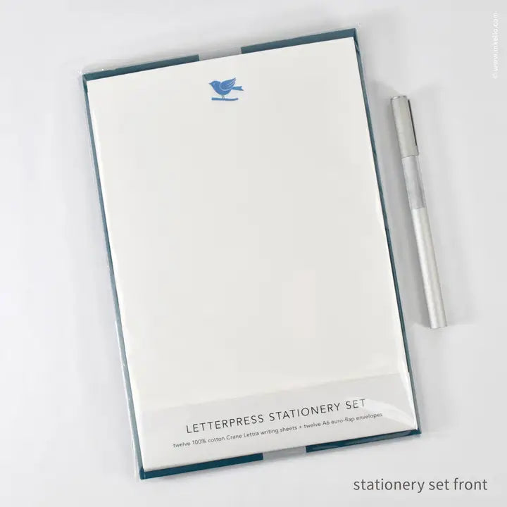 Stationery Set with Bluebird