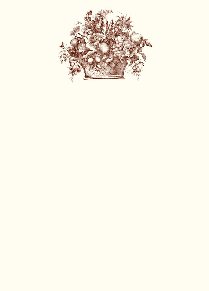 Alexa Pulitzer Floral Basket Note Card with Plain Envelope