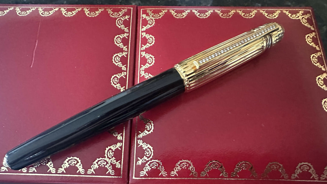 Cartier Limited Edition Diamond Cap Pasha - Fountain Pen