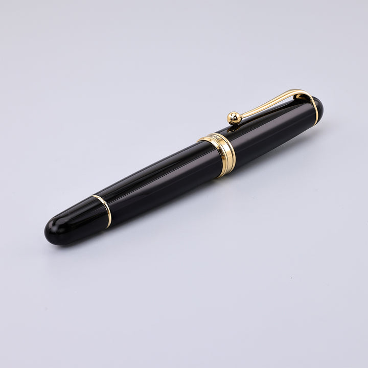Aurora 88 Large Black and Gold Fountain Pen