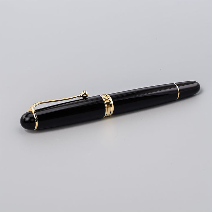 Aurora 88 Large Black and Gold Fountain Pen