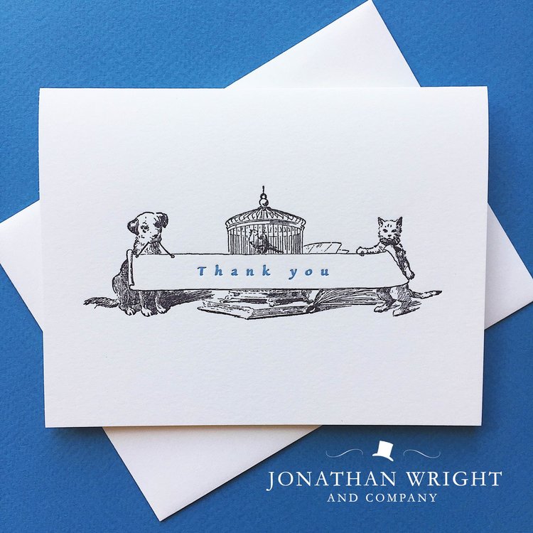 Jonathan Wright and Company - Family Pets Thanks Boxed Notecards 4.25" x  5.5" (6ct)