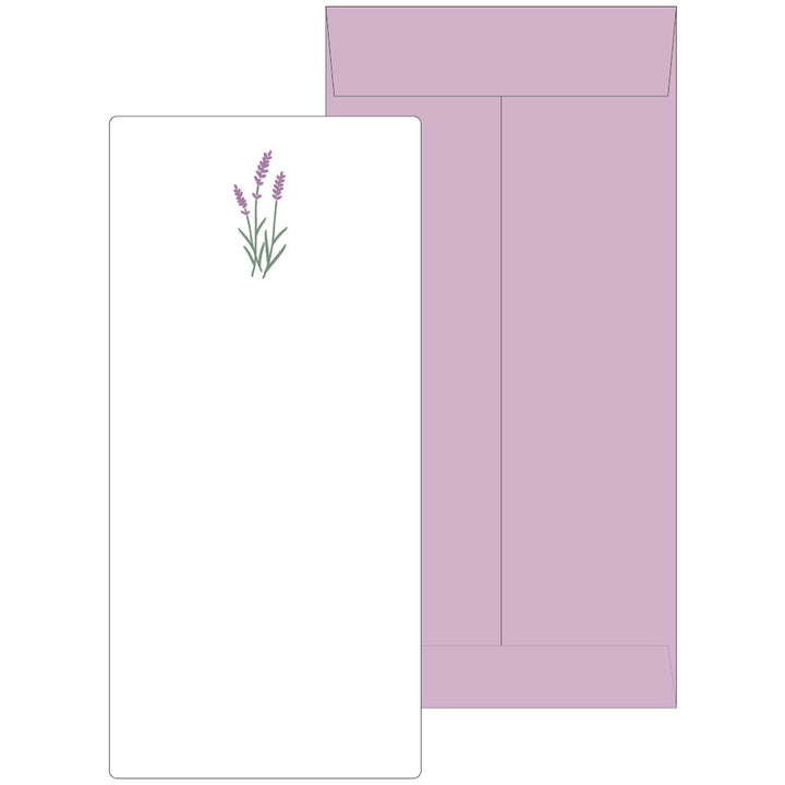 Japanese Letterpress Lavender Letter Set