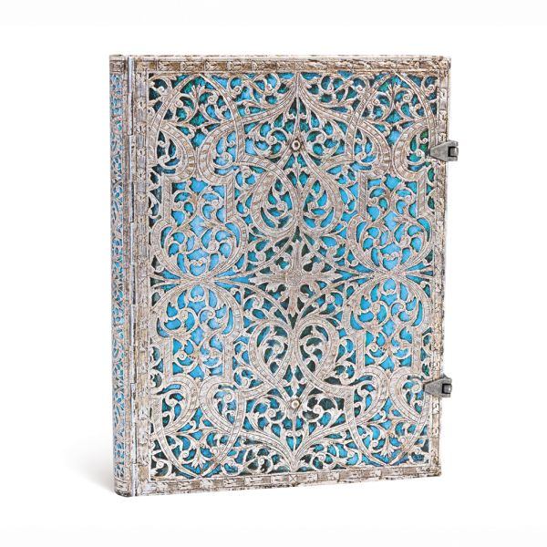 Paperblanks Maya Blue Silver Filigree Journal