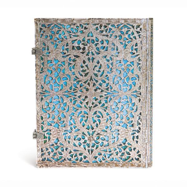 Paperblanks Maya Blue Silver Filigree Journal