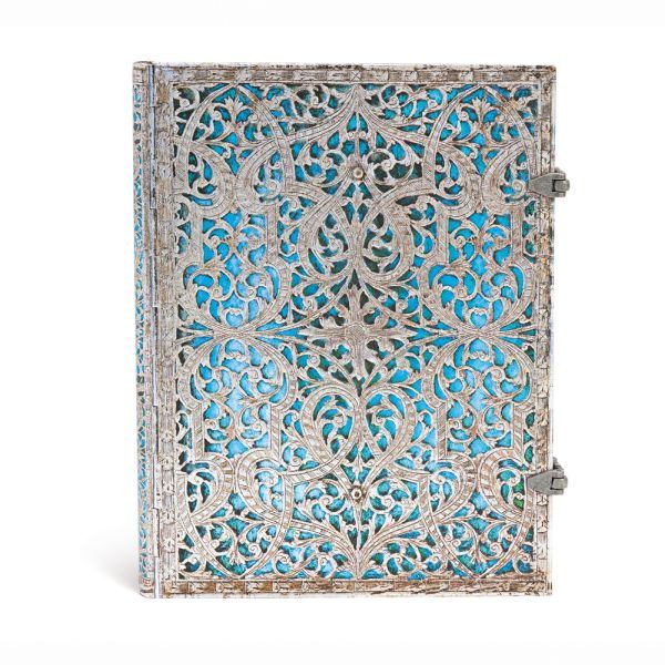 Paperblanks Maya Blue Silver Filigree Journal
