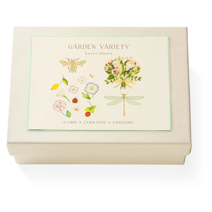 Karen Adams - Garden Variety Notecard Box (5.5" x 4.25")