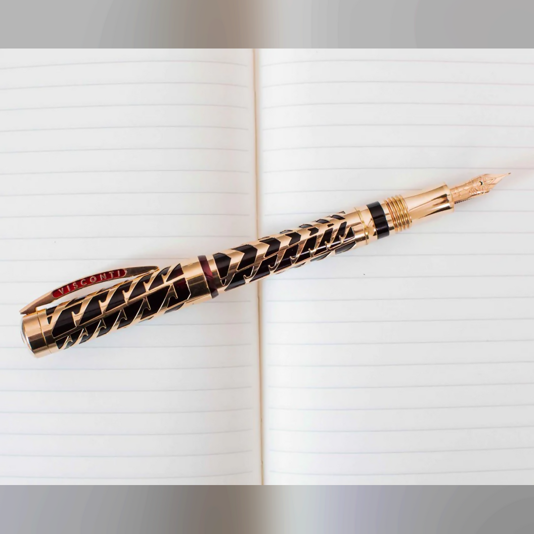 Visconti Watermark Gilded Rose LE Fountain Pen