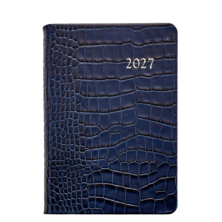 Graphic Image 2027 Planner - Embossed Croc Leather A5