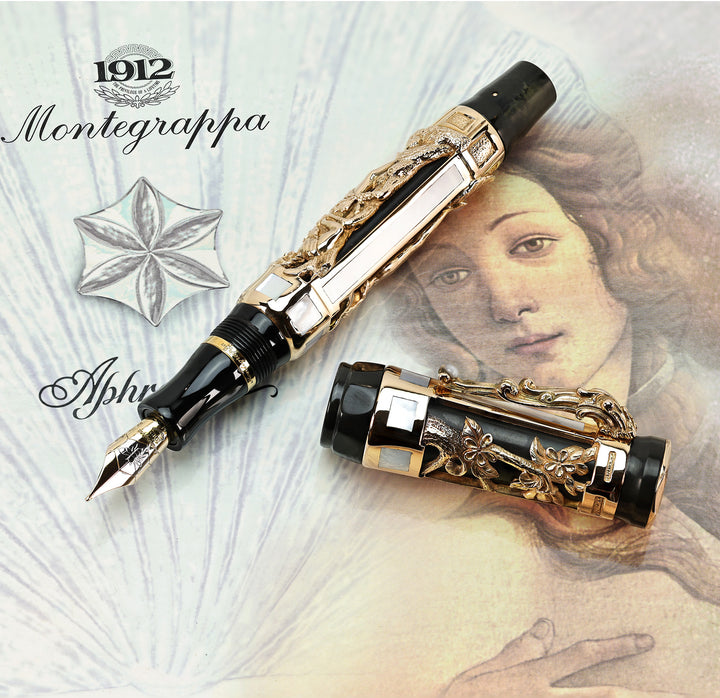 Montegrappa Limited Edition Aphrodite Fountain Pen in Solid Gold