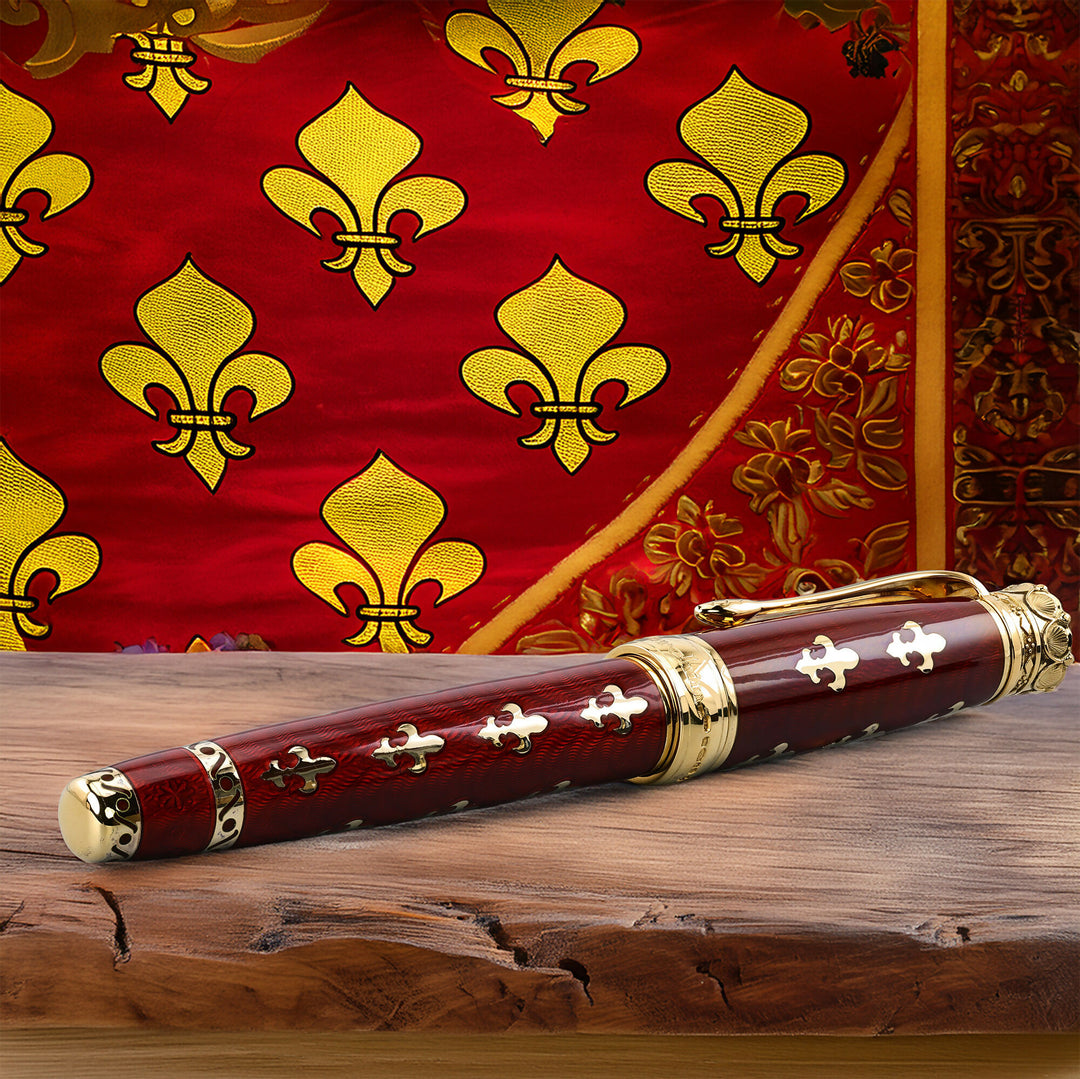 Michel Perchin Red Fleur De Lis