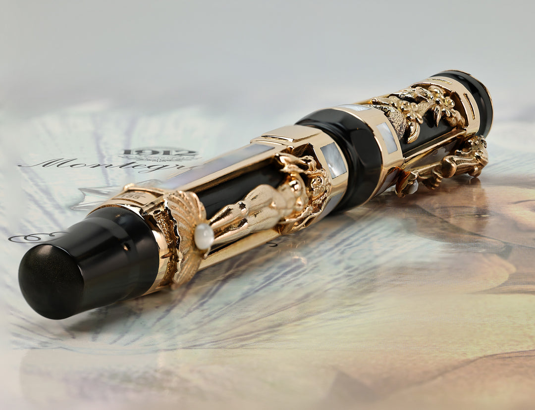 Montegrappa Limited Edition Aphrodite Fountain Pen in solid gold