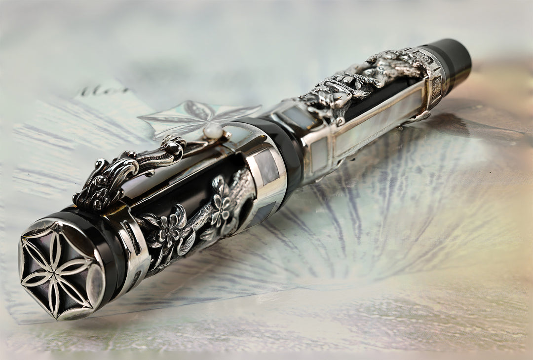 Montegrappa Limited Edition Aphrodite Fountain Pen in Sterling Silver