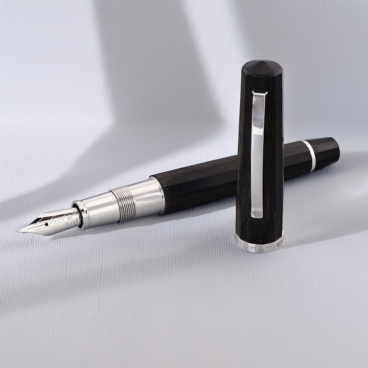 OMAS Arte Italiana Art Deco Wood Fountain Pen