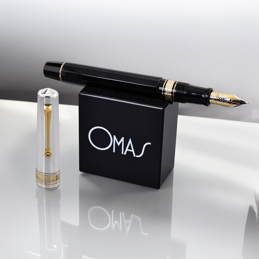 OMAS Arte Italiana Paragon Black with Silver Cap