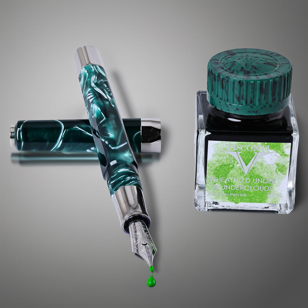 Visconti Opera Master Green Marble Fountain Pen