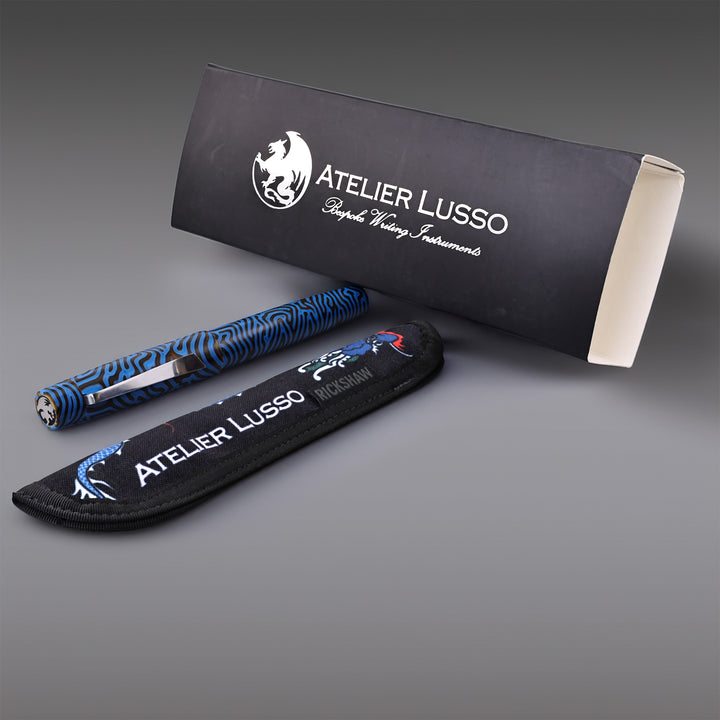 Atelier Lusso Carina 15 Blue Micarta Fountain Pen