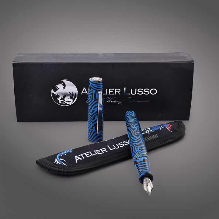 Atelier Lusso Carina 15 Blue Micarta Fountain Pen