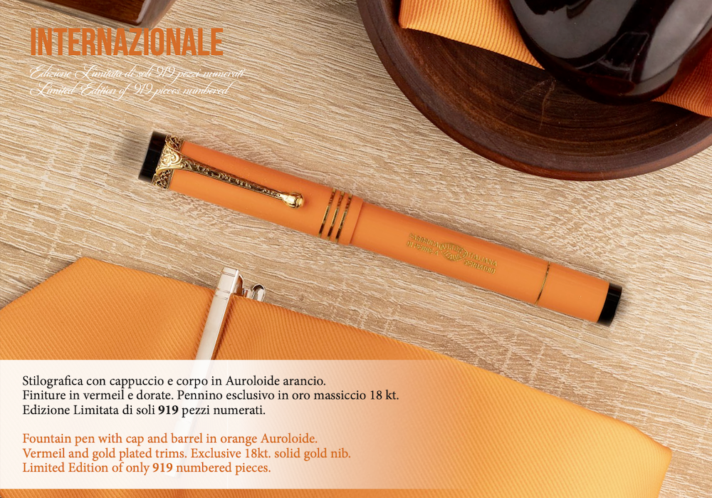 Aurora Internazionale Orange - Fountain Pen