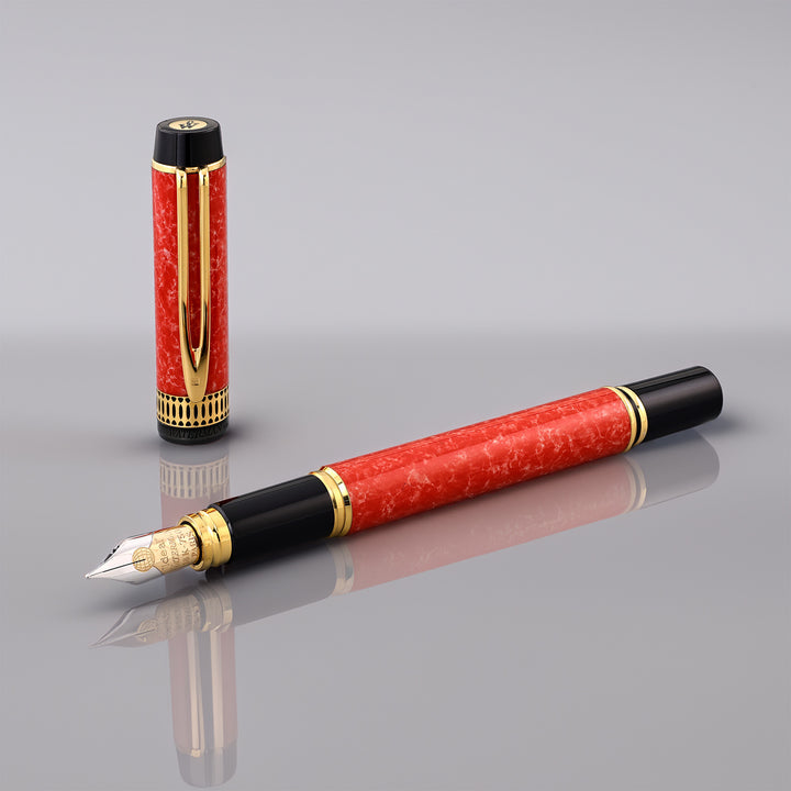 Waterman LeMan Patrician Fountain Pen – Red Coral