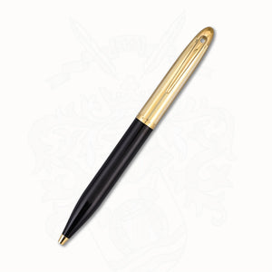 Sheaffer Sentinel Ballpoint Pen - Brushed Gold/Black Lacquer