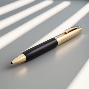 Sheaffer Sentinel Ballpoint Pen - Brushed Gold/Black Lacquer