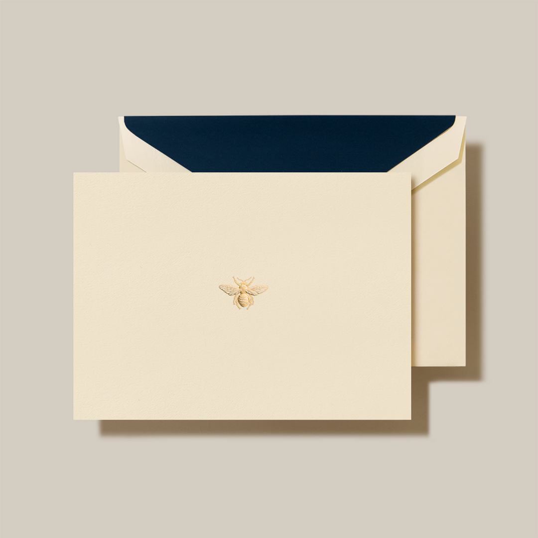 CRANE Engraved Bee Note Cards & Envelops