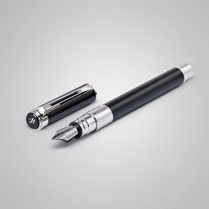 Waterman Perspective Black and Silver Fountain Pen