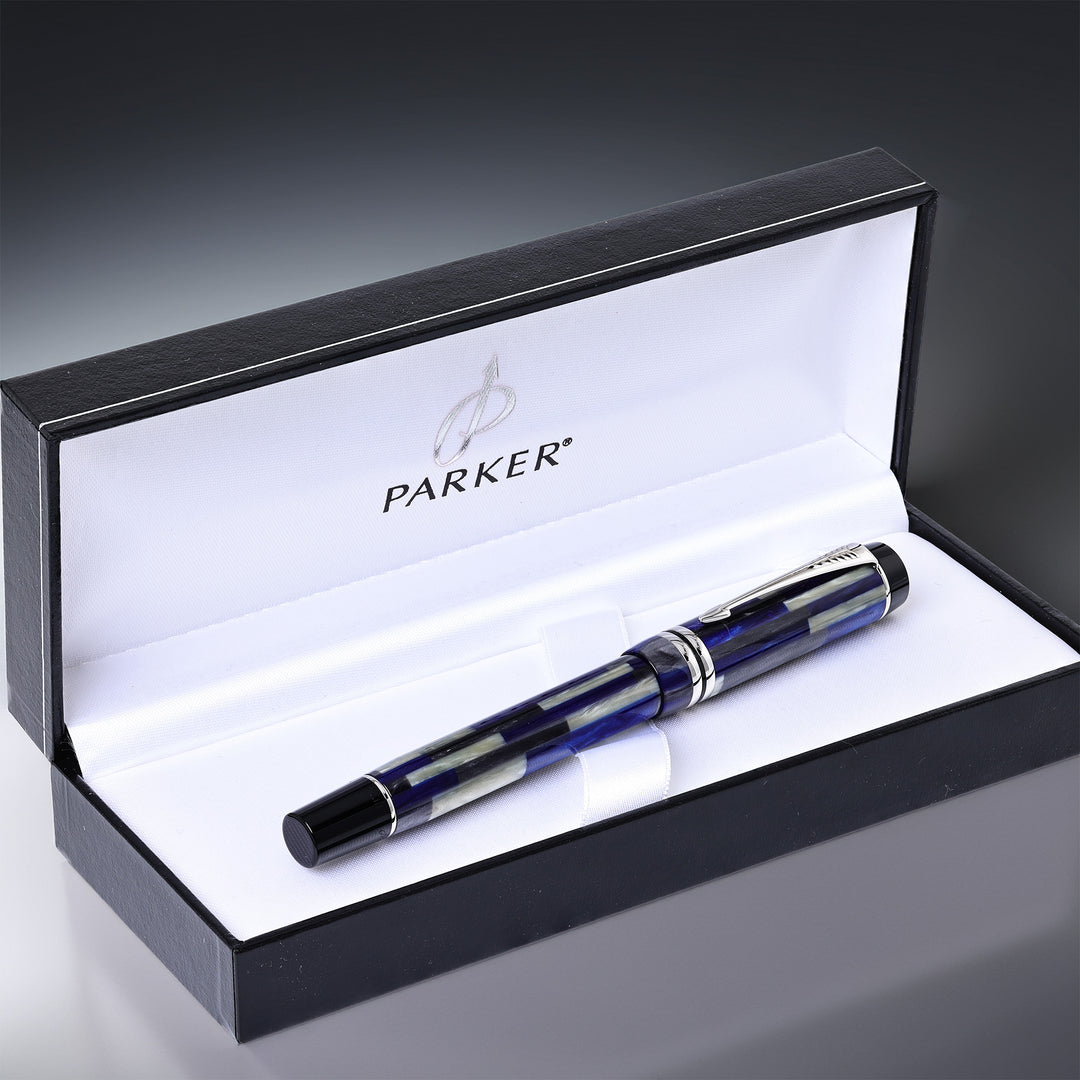 Parker Duofold Blue Mosaic Rollerball