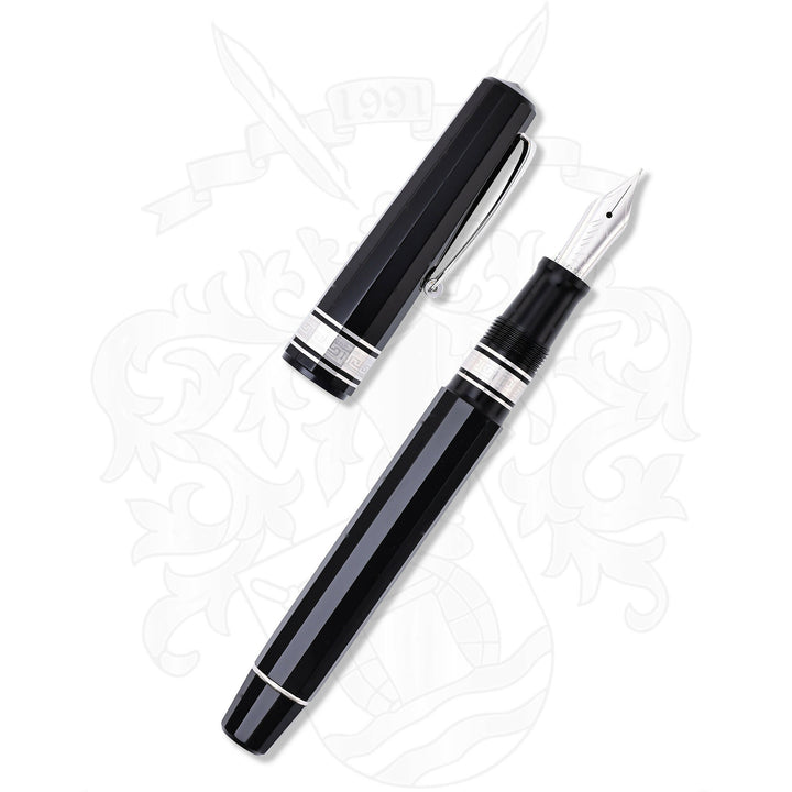 Omas Paragon Black With Rhodium Trim