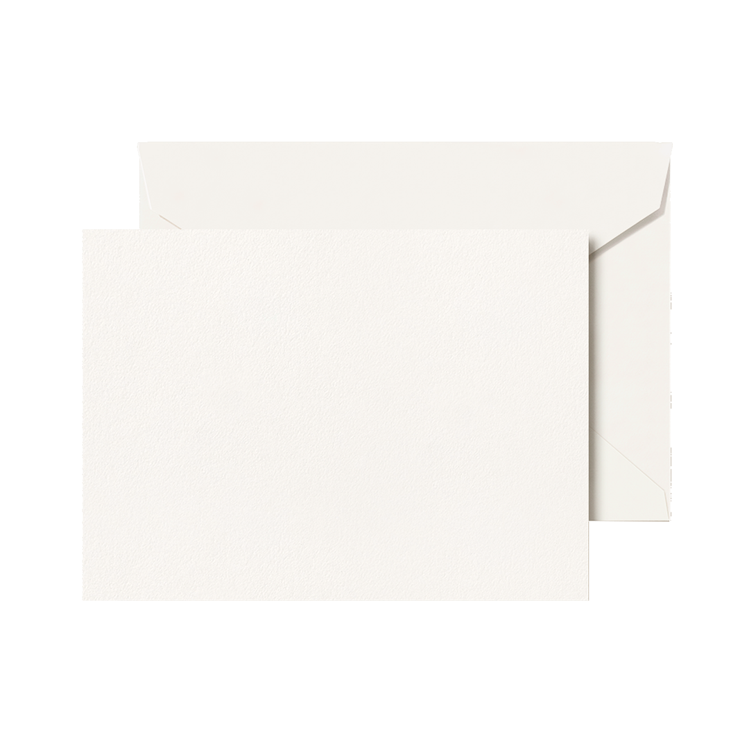 Crane 3 13/16" x 5 3/16" Cards & Envelopes 20pk - Pearl White Note