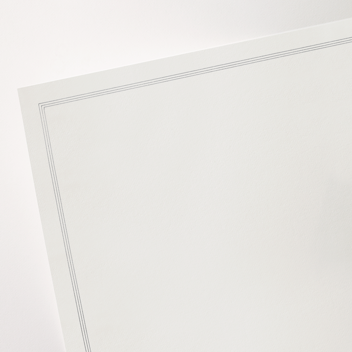 Crane Charcoal Triple Hairline Frame Half Sheet (20pk.)