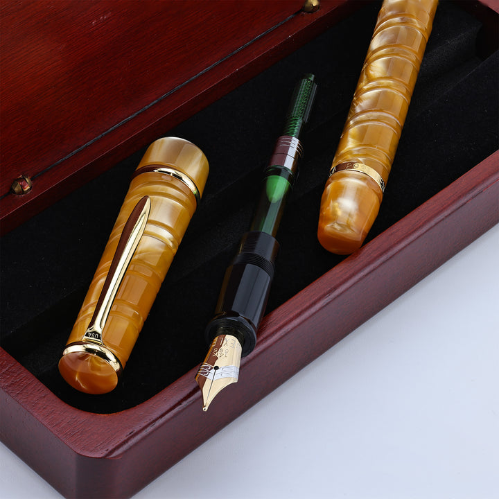 Bexley Cable Twist Fountain Pen -Amber