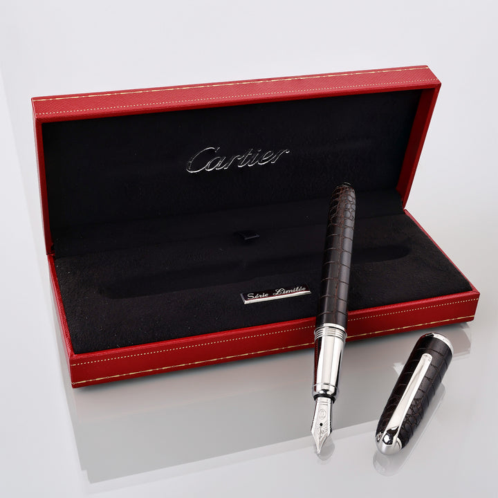 Cartier Louis Cartier Dandy Crocodile Ebony Limited Edition Fountain Pen