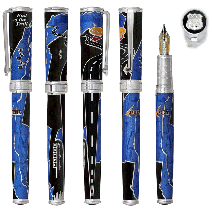 David Oscarson Route 66- Fountain Pen - Rollerball