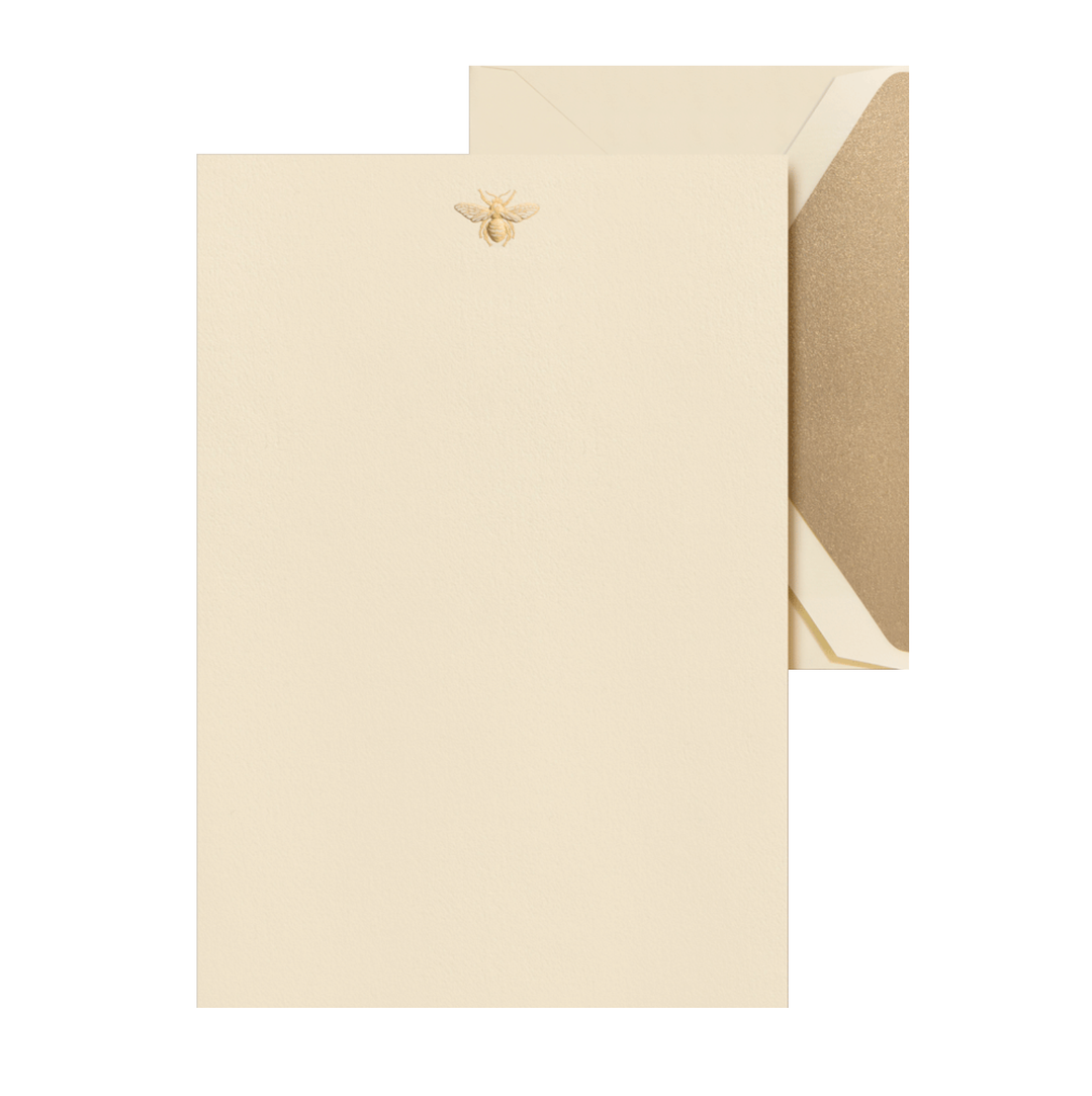 Crane 5 5/16" x 7 5/8" Half Sheet & Envelopes 15pk - Bee
