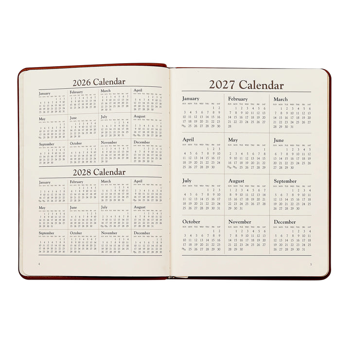 Graphic Image 2027 Planner - Pebble Grain Leather A5