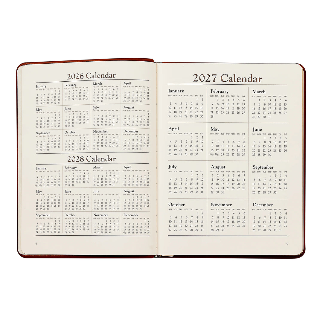Graphic Image 2027 Planner - Goatskin Leather A5
