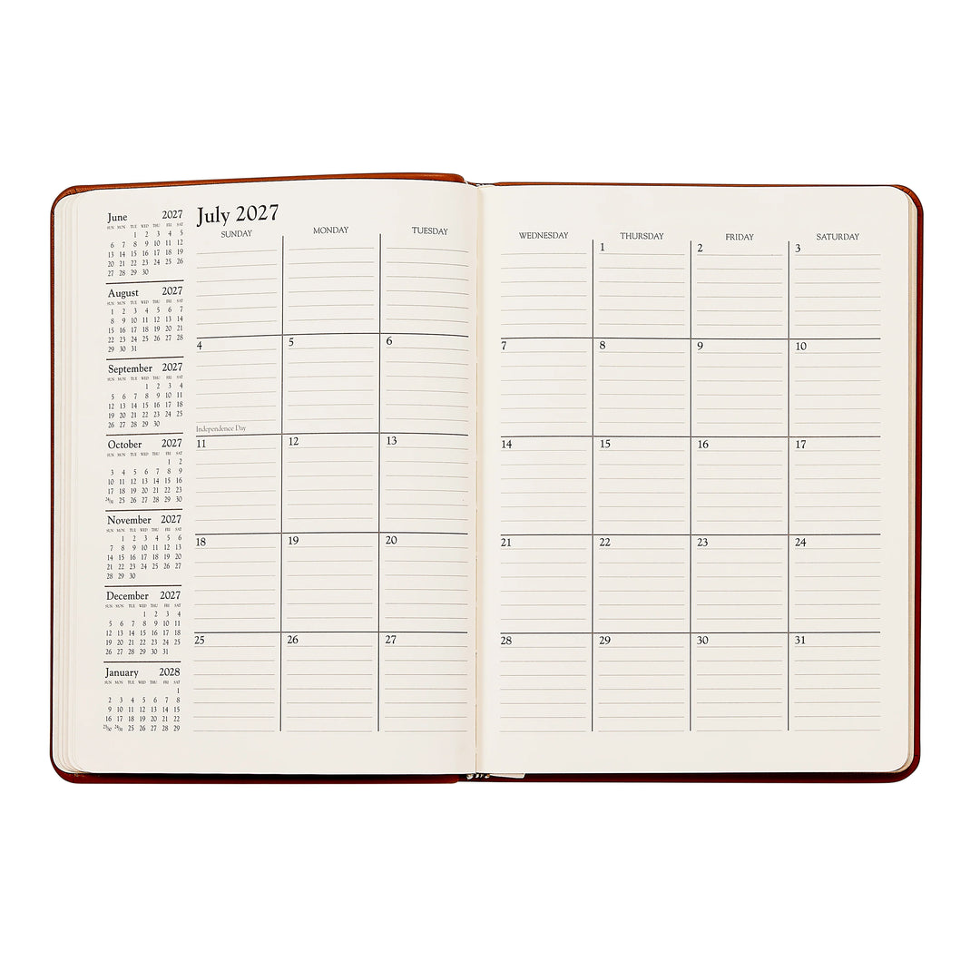 Graphic Image 2027 Planner - Goatskin Leather A5