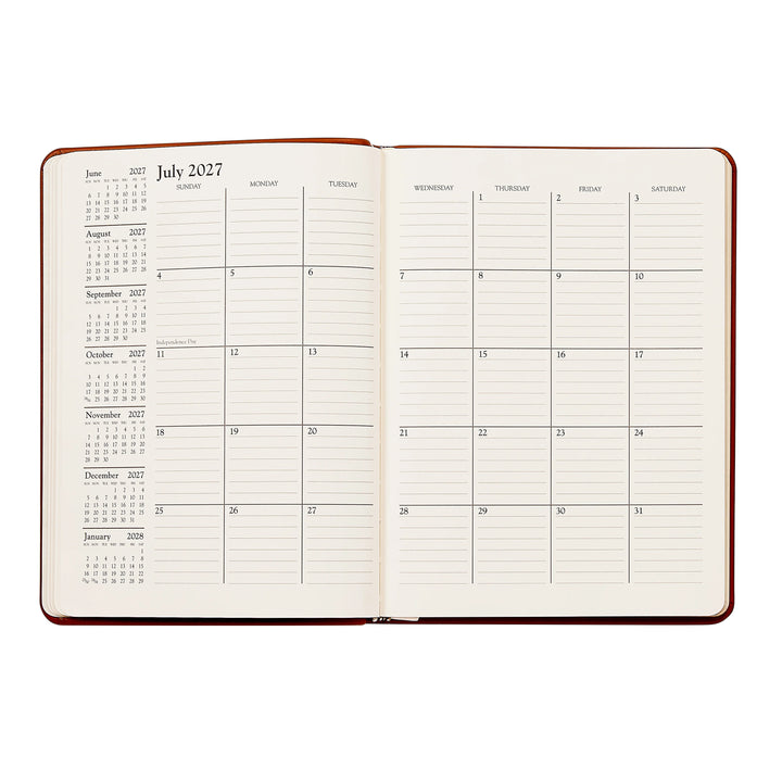 Graphic Image 2027 Planner - Pebble Grain Leather A5