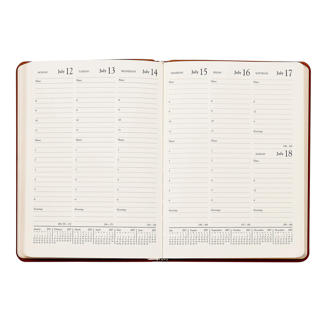 Graphic Image 2027 Planner - Pebble Grain Leather A5