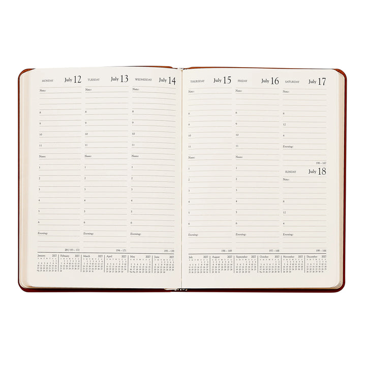 Graphic Image 2027 Planner - Goatskin Leather A5