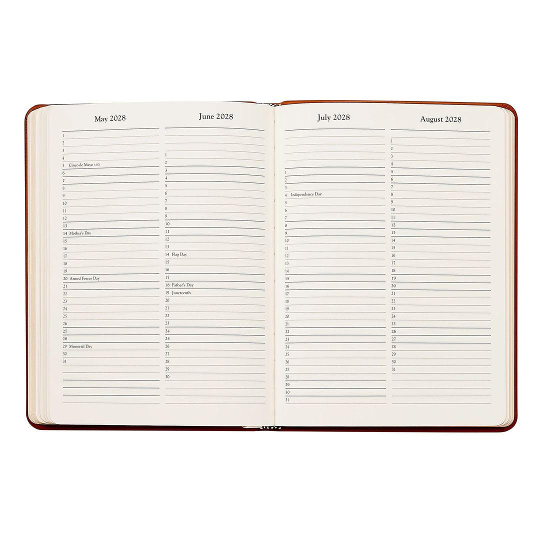 Graphic Image 2027 Planner - Embossed Croc Leather A5