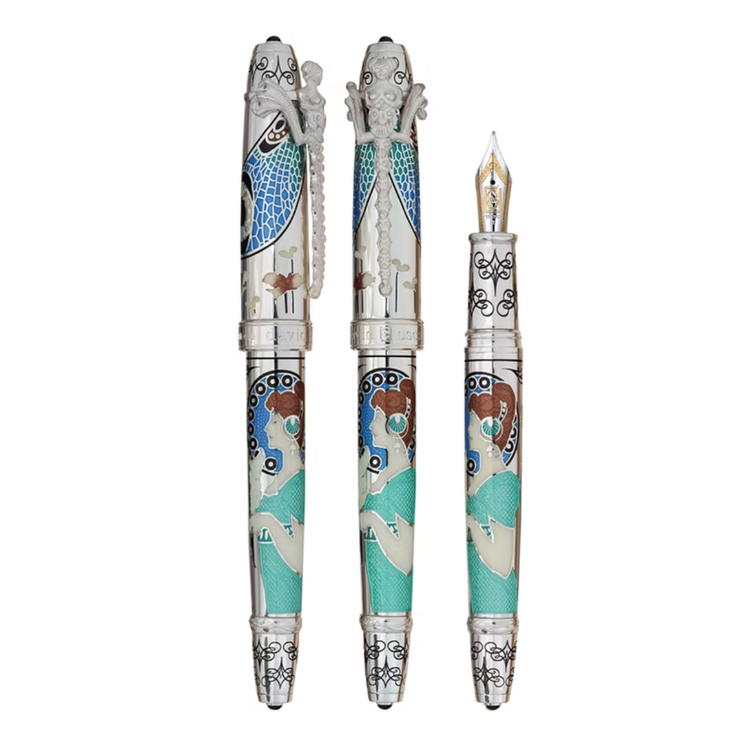 David Oscarson 25th Silver Anniversary Art Nouveau Limited Edition - Fountain Pen