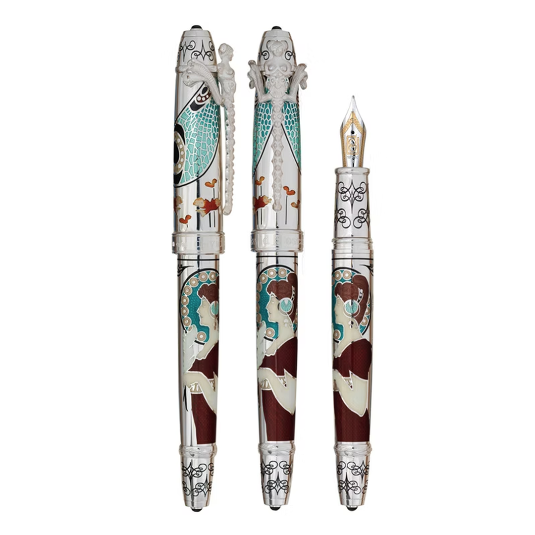 David Oscarson 25th Silver Anniversary Art Nouveau Limited Edition - Fountain Pen