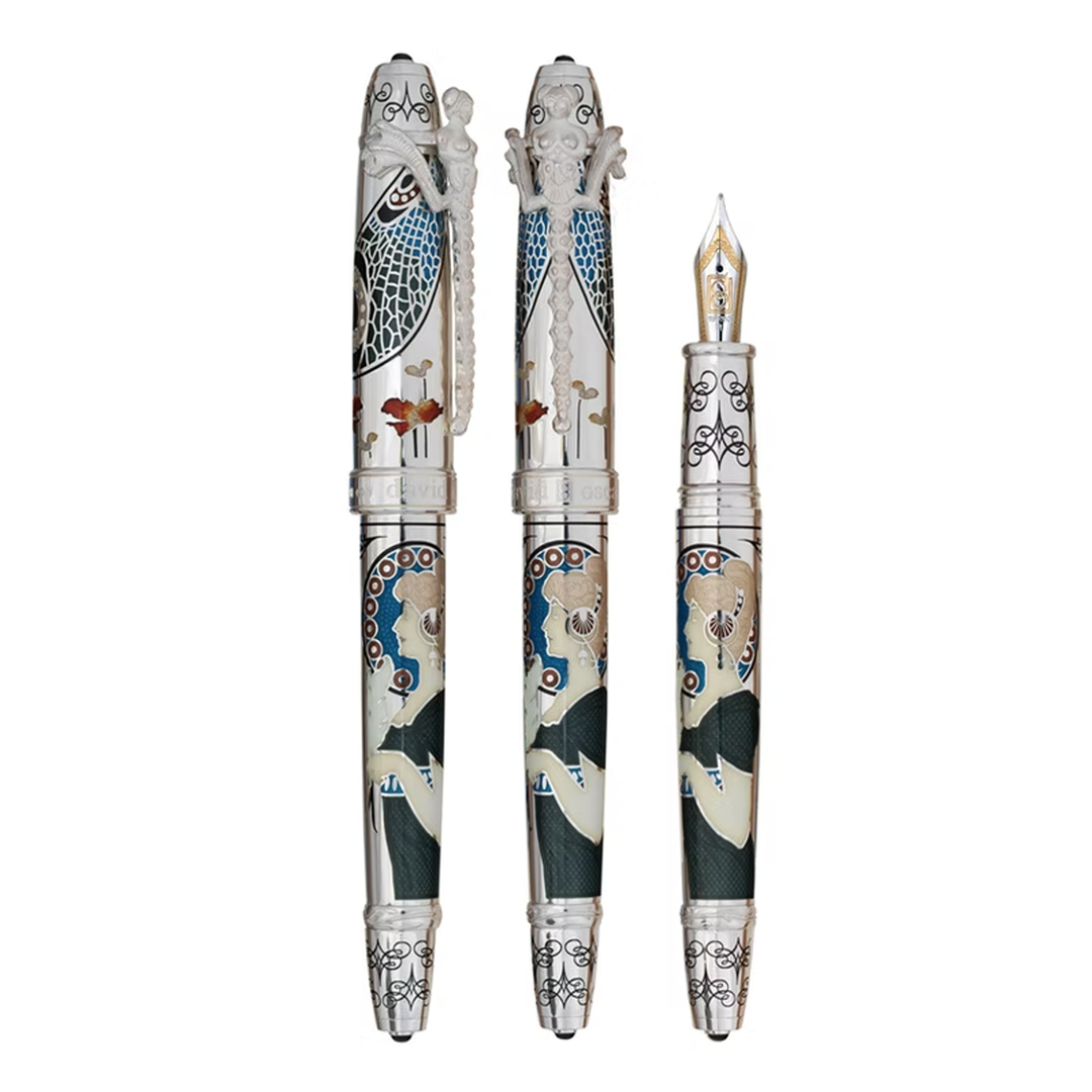 David Oscarson 25th Silver Anniversary Art Nouveau Limited Edition - Fountain Pen