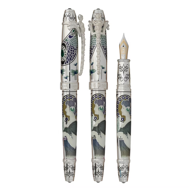 David Oscarson 25th Silver Anniversary Art Nouveau Limited Edition - Fountain Pen