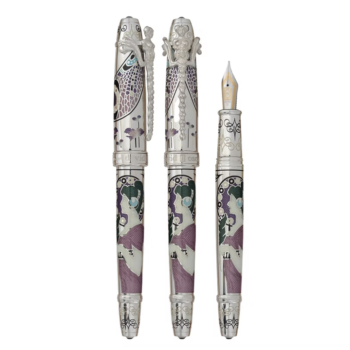 David Oscarson 25th Silver Anniversary Art Nouveau Limited Edition - Fountain Pen