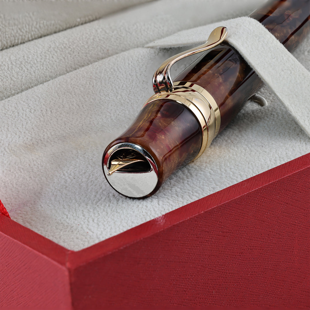 Stipula Leonardo da Vinci Amber Limited Edition Fountain Pen